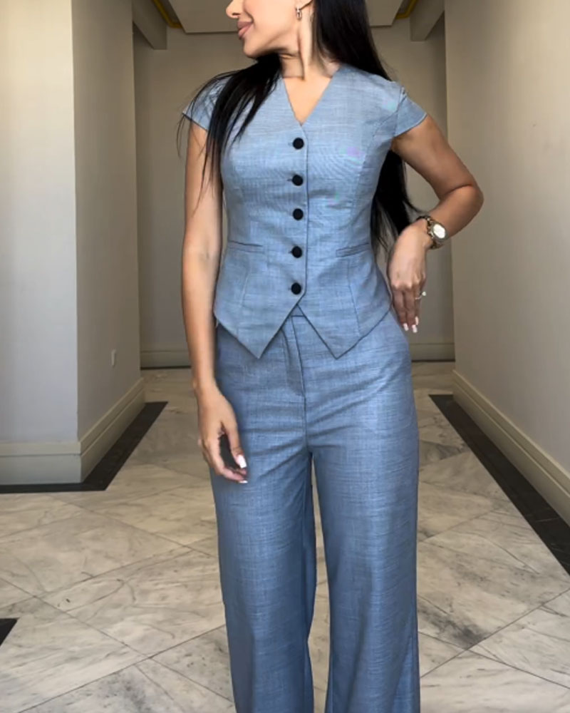 Rosana | Effortless V-Neck Set