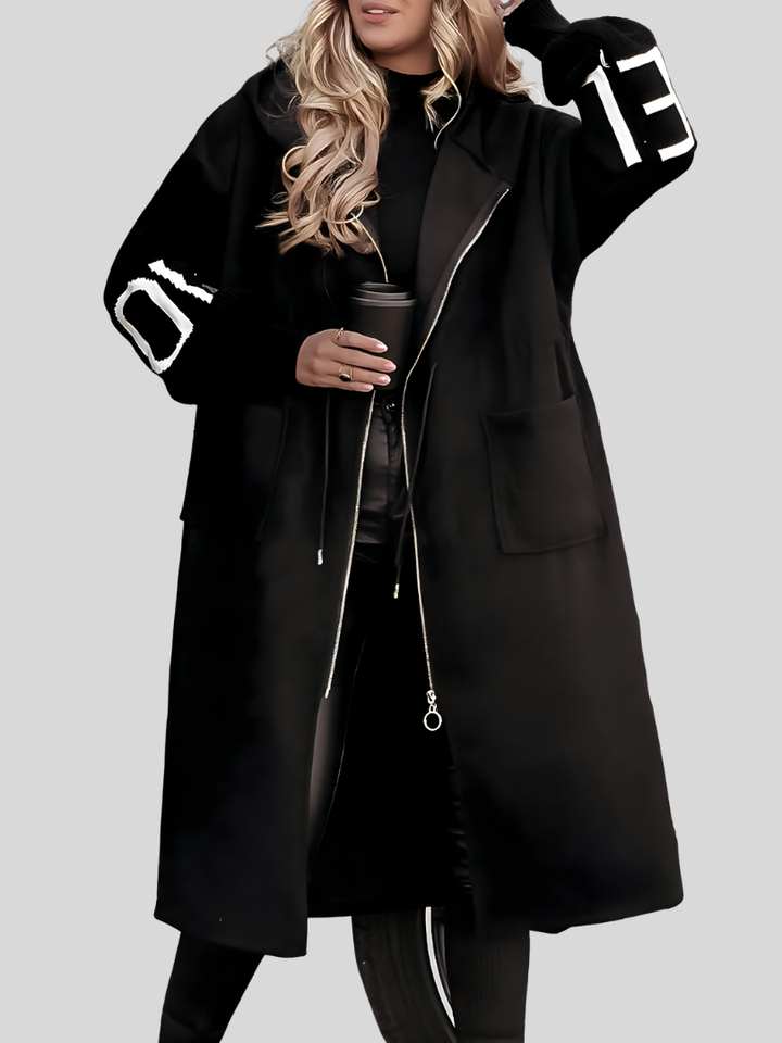 MARISELLE™ | Knitted Sleeve Hooded Jacket