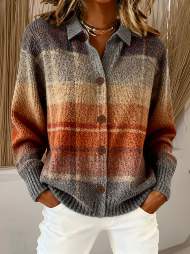 Marissa™ | Timeless Chequed Cardigan