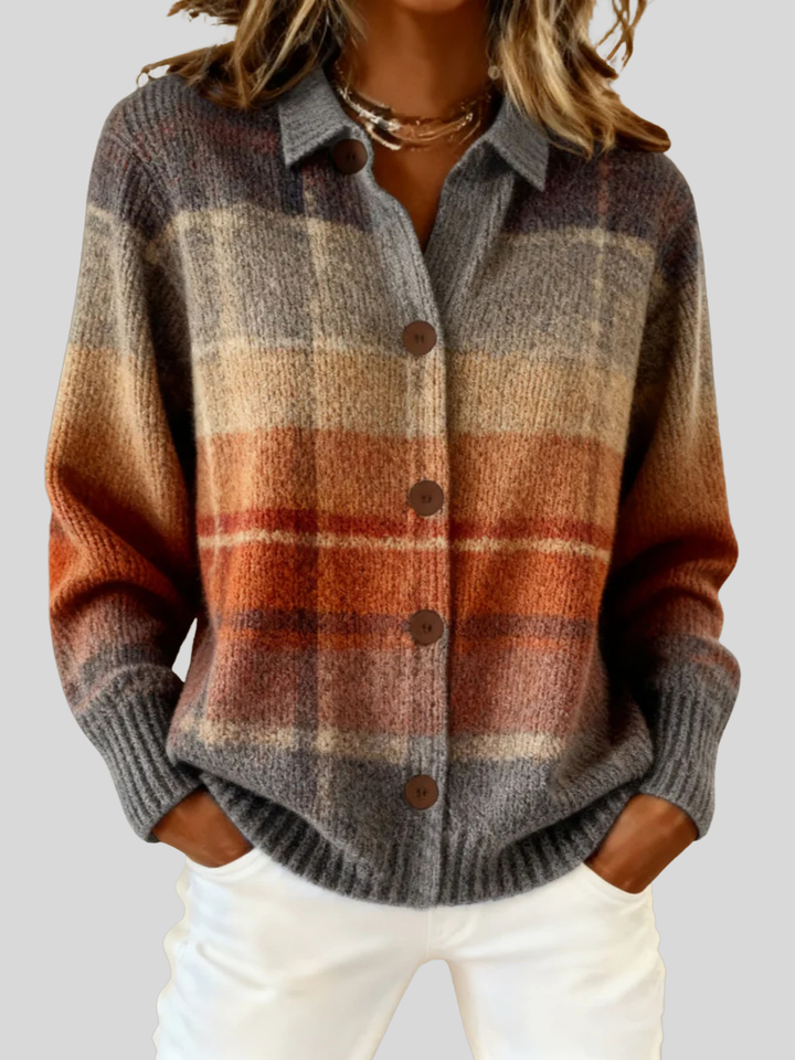 Marissa™ | Timeless Chequed Cardigan