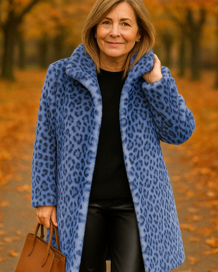 Felicity™ | Long Leopard-print Coat