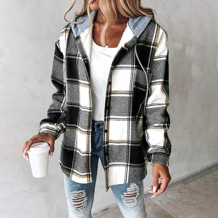 Sabrina™ | Plaid Hooded Overshirt