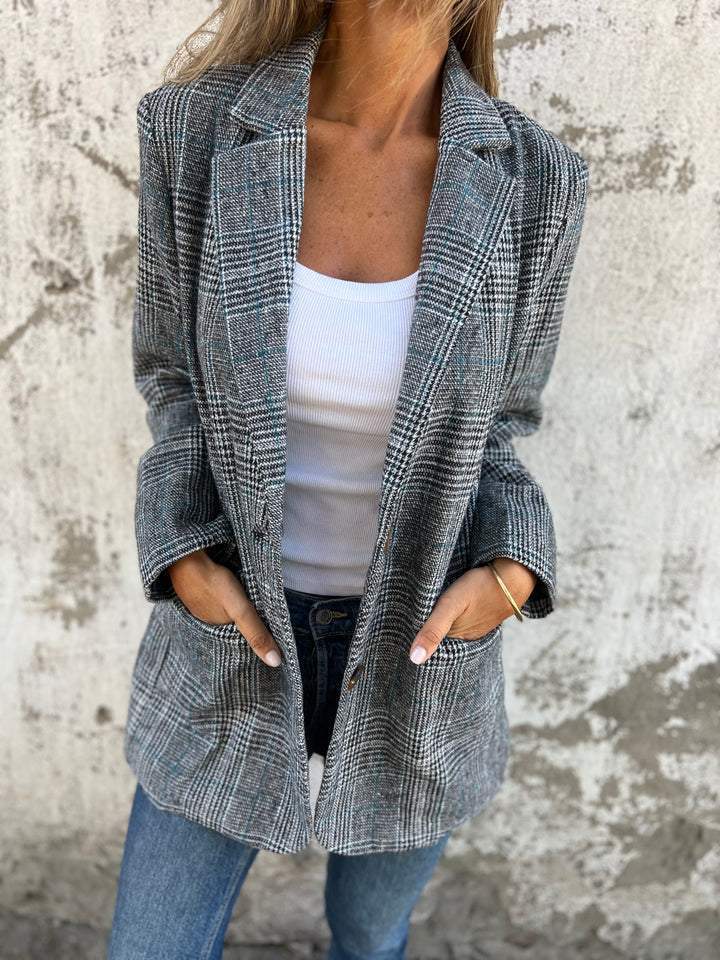 CHLOE™ | Casual Checked Blazer